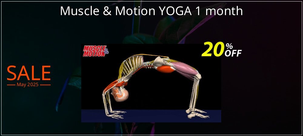 Muscle & Motion YOGA 1 month coupon on World Whisky Day offer