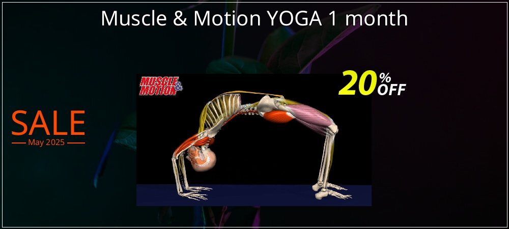 Muscle & Motion YOGA 1 month coupon on World Party Day deals