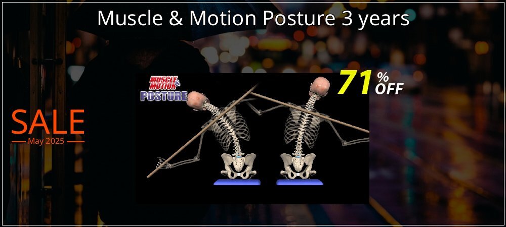 Muscle & Motion Posture 3 years coupon on Tell a Lie Day offering discount