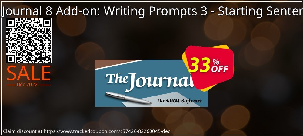 The Journal 8 Add-on: Writing Prompts 3 - Starting Sentences coupon on National Walking Day promotions