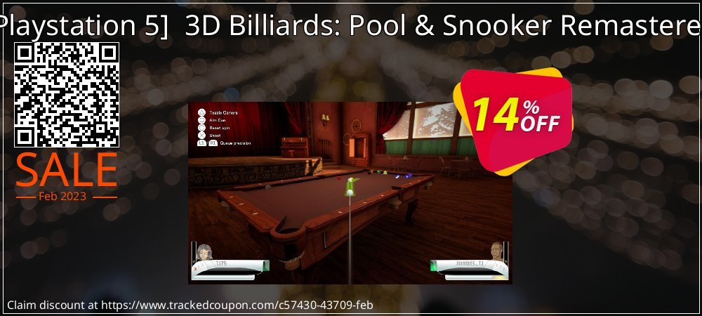  - Playstation 5  3D Billiards: Pool & Snooker Remastered coupon on Earth Hour discounts