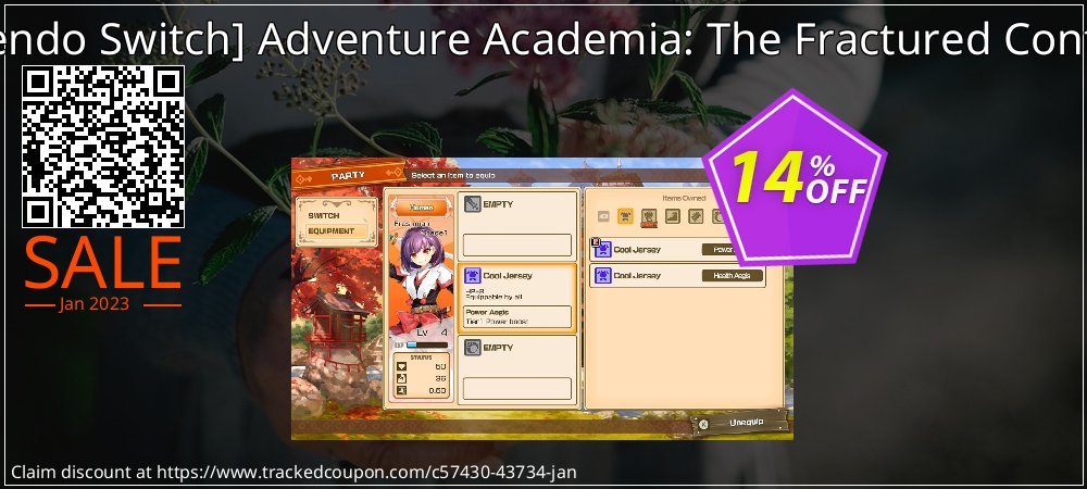  - Nintendo Switch Adventure Academia: The Fractured Continent coupon on April Fools' Day offering sales