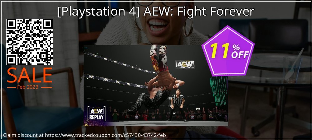  - Playstation 4 AEW: Fight Forever coupon on April Fools Day offering discount