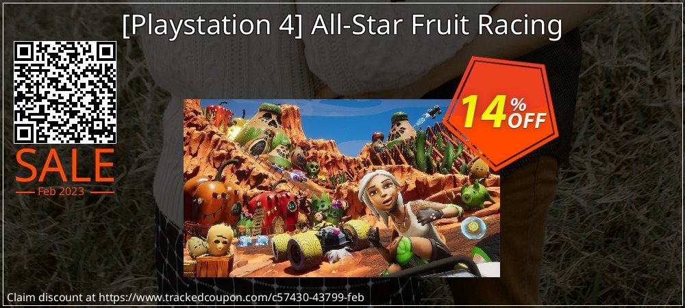  - Playstation 4 All-Star Fruit Racing coupon on April Fools' Day discounts