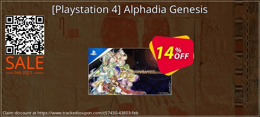  - Playstation 4 Alphadia Genesis coupon on Virtual Vacation Day offer