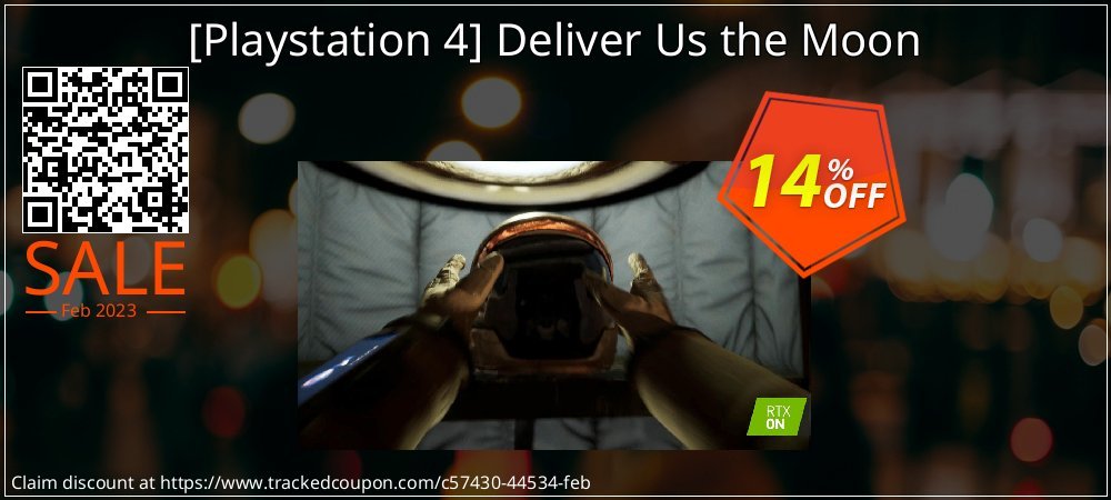  - Playstation 4 Deliver Us the Moon coupon on April Fools' Day offering discount