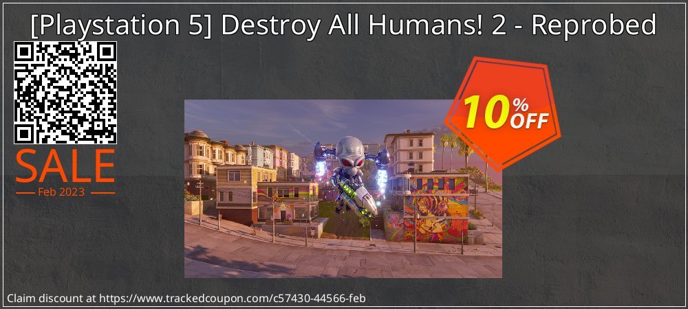  - Playstation 5 Destroy All Humans! 2 - Reprobed coupon on Palm Sunday sales