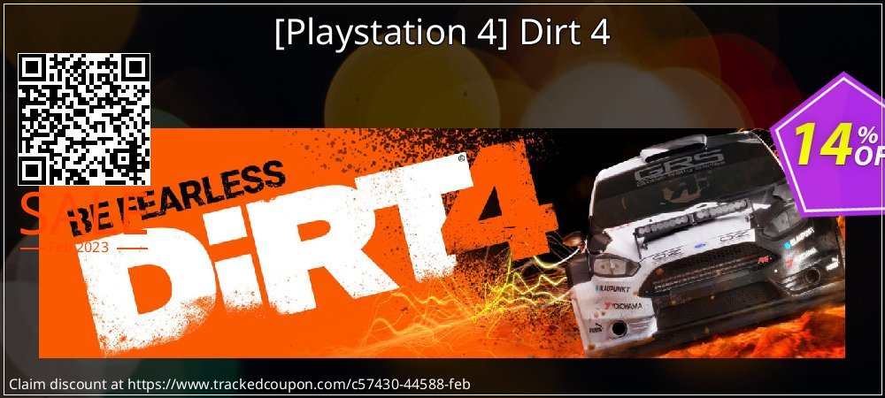 - Playstation 4 Dirt 4 coupon on Virtual Vacation Day offering discount