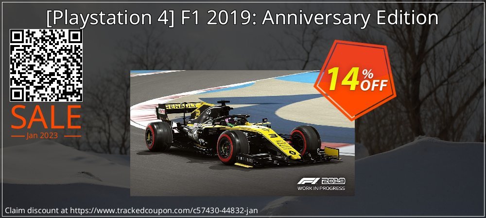  - Playstation 4 F1 2019: Anniversary Edition coupon on April Fools Day offering sales