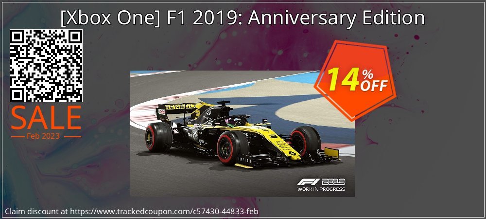  - Xbox One F1 2019: Anniversary Edition coupon on Virtual Vacation Day super sale