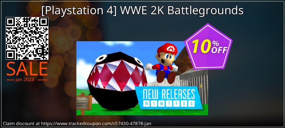  - Playstation 4 WWE 2K Battlegrounds coupon on Teddy Day promotions
