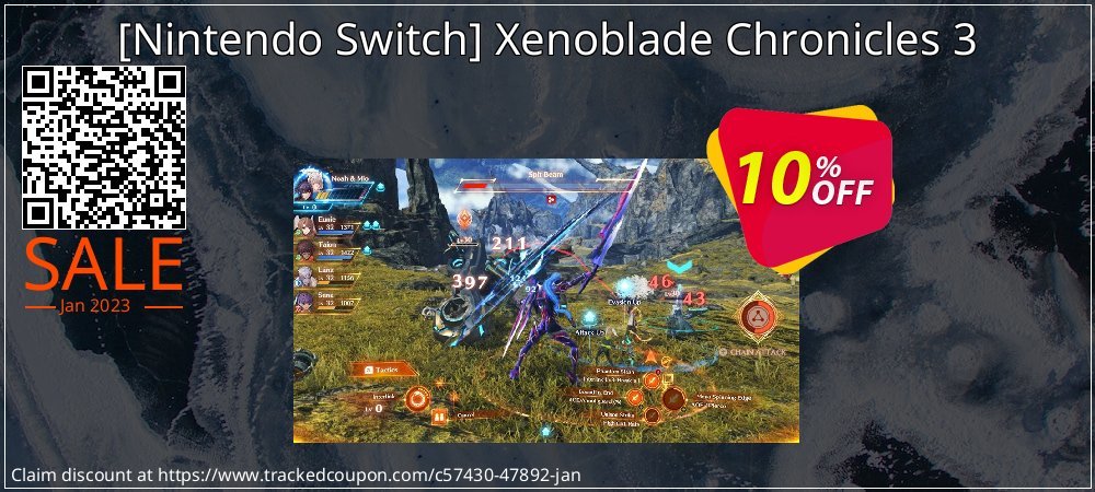  - Nintendo Switch Xenoblade Chronicles 3 coupon on New Year's Day discount