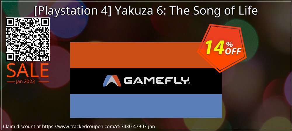  - Playstation 4 Yakuza 6: The Song of Life coupon on Happy New Year sales