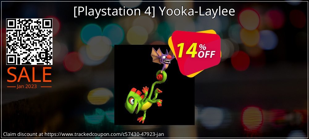  - Playstation 4 Yooka-Laylee coupon on Hug Day promotions