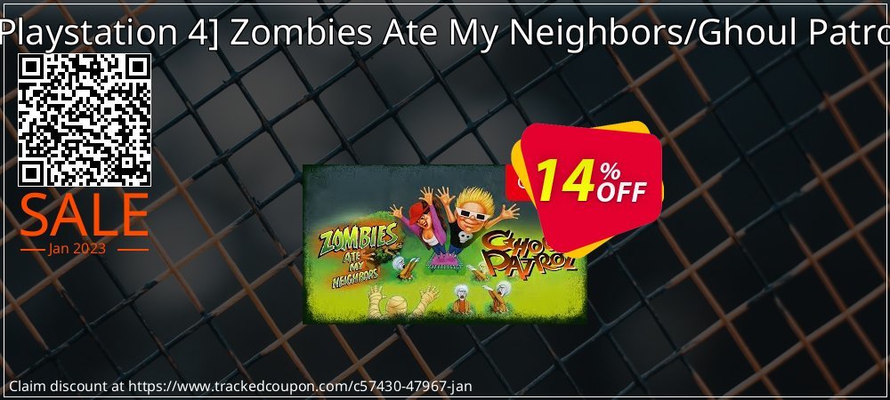  - Playstation 4 Zombies Ate My Neighbors/Ghoul Patrol coupon on Hug Day discounts