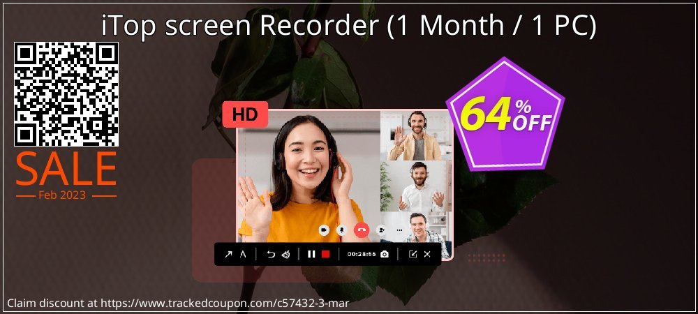 iTop screen Recorder - 1 Month / 1 PC  coupon on Constitution Memorial Day sales
