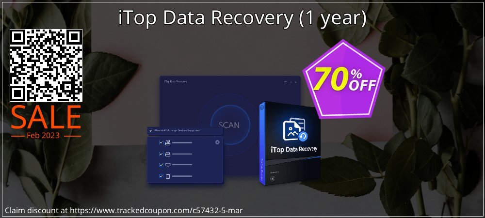 iTop Data Recovery - 1 year  coupon on National Walking Day deals