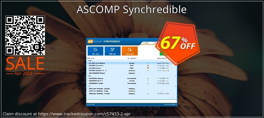 ASCOMP Synchredible coupon on National Memo Day sales