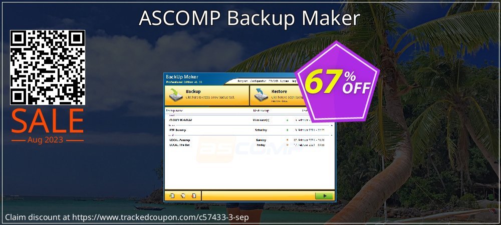 ASCOMP Backup Maker coupon on National Pumpkin Day super sale