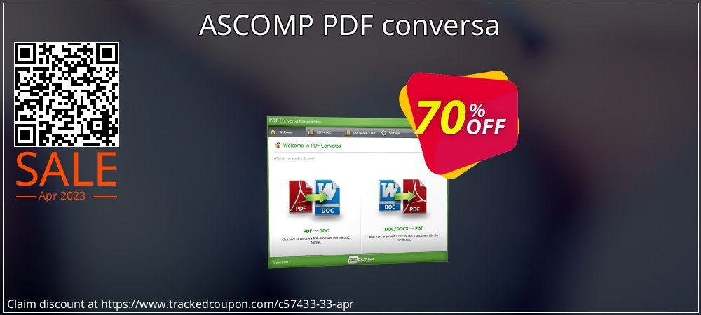 ASCOMP PDF conversa coupon on Easter Day discount