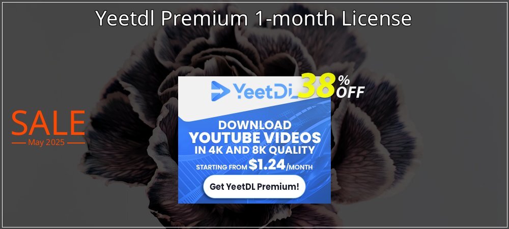 Yeetdl Premium 1-month License coupon on World Password Day offering discount