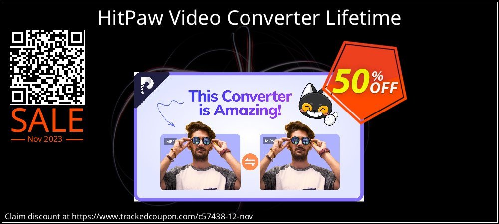 HitPaw Video Converter Lifetime coupon on Hug Day discount