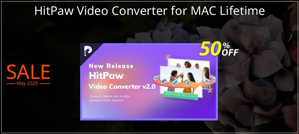 HitPaw Video Converter for MAC Lifetime coupon on Palm Sunday promotions