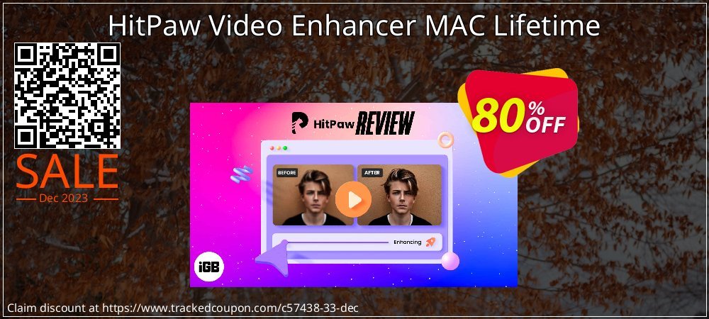 HitPaw Video Enhancer MAC Lifetime coupon on Back to School offering discount