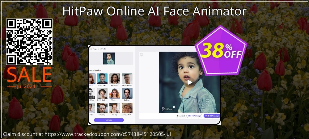 HitPaw Online AI Face Animator Weekly coupon on Mother Day discounts