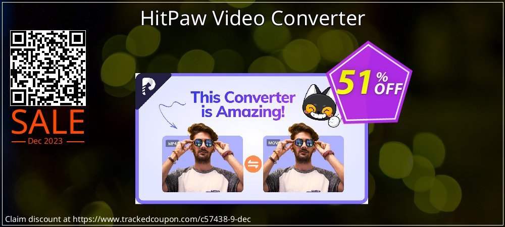 HitPaw Video Converter coupon on National Cheese Day offering discount