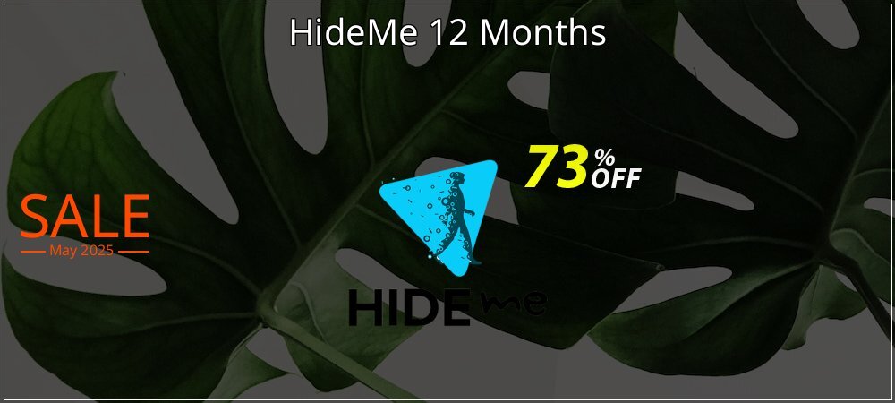 HideMe 12 Months coupon on Working Day discounts