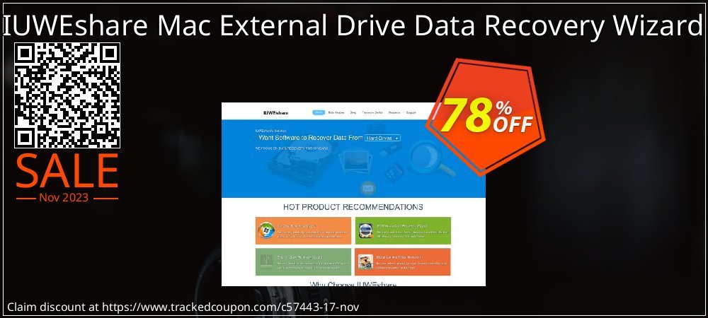 IUWEshare Mac External Drive Data Recovery Wizard coupon on April Fools' Day super sale
