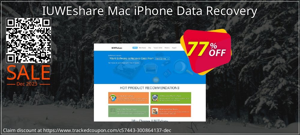 IUWEshare Mac iPhone Data Recovery coupon on Working Day offering discount