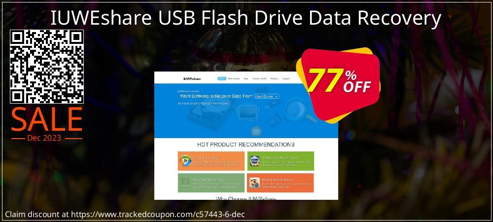 IUWEshare USB Flash Drive Data Recovery coupon on World Party Day offering discount