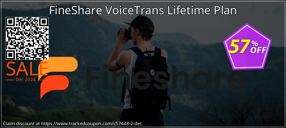 FineShare VoiceTrans Lifetime Plan coupon on April Fools' Day offering sales