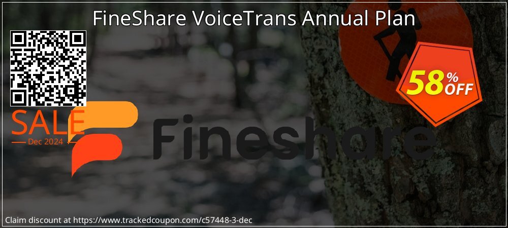 FineShare VoiceTrans Annual Plan coupon on Easter Day super sale