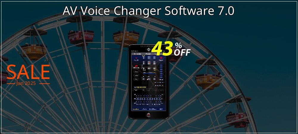 AV Voice Changer Software 7.0 coupon on World Party Day discount