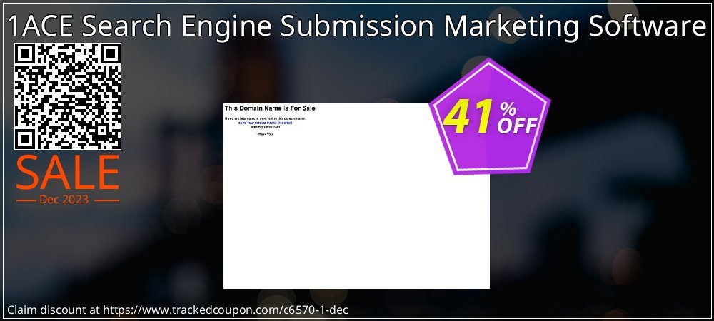 1ACE Search Engine Submission Marketing Software coupon on National Loyalty Day offering discount