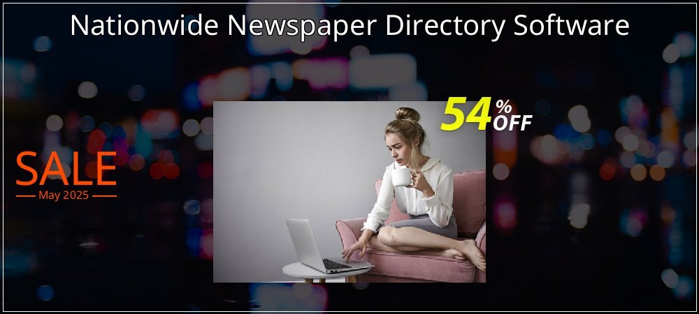 Nationwide Newspaper Directory Software coupon on World Party Day offering discount