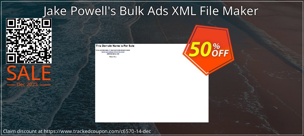 Jake Powell's Bulk Ads XML File Maker coupon on April Fools' Day super sale
