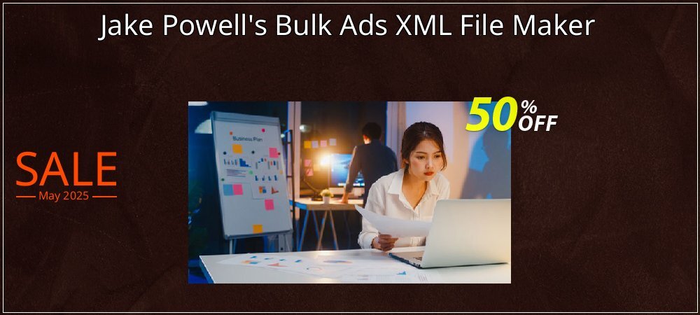 Jake Powell's Bulk Ads XML File Maker coupon on April Fools' Day super sale