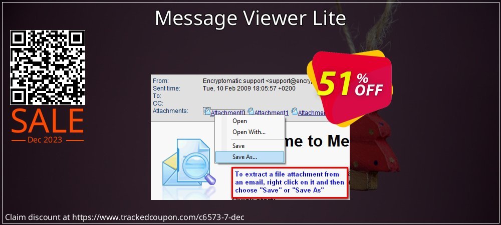 Message Viewer Lite coupon on Christmas Card Day offer