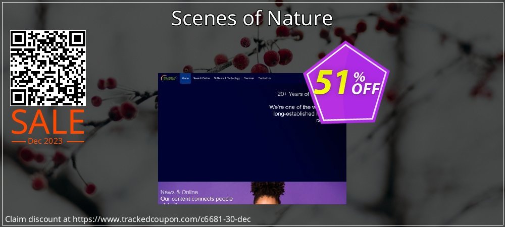 Scenes of Nature coupon on National Walking Day promotions