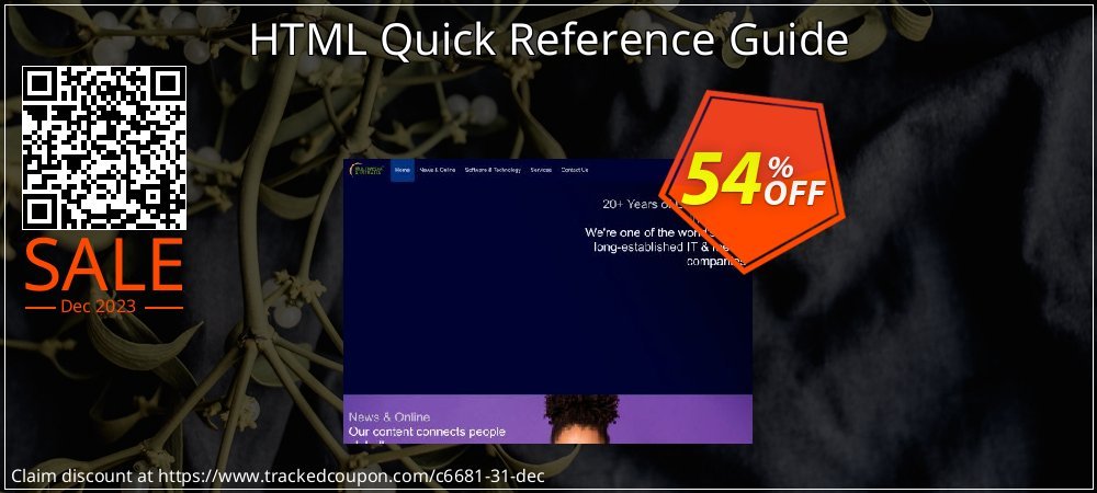 HTML Quick Reference Guide coupon on World Party Day sales