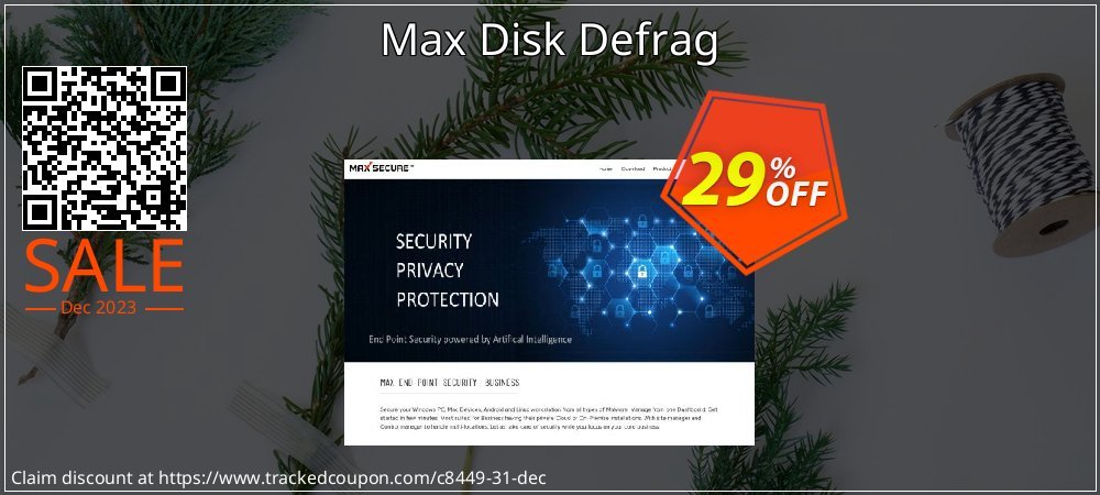 Max Disk Defrag coupon on Boxing Day discount