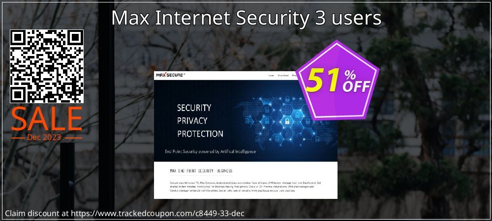 Max Internet Security 3 users coupon on Easter Day super sale