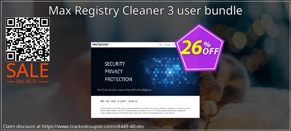 Max Registry Cleaner 3 user bundle coupon on Mother's Day offering sales