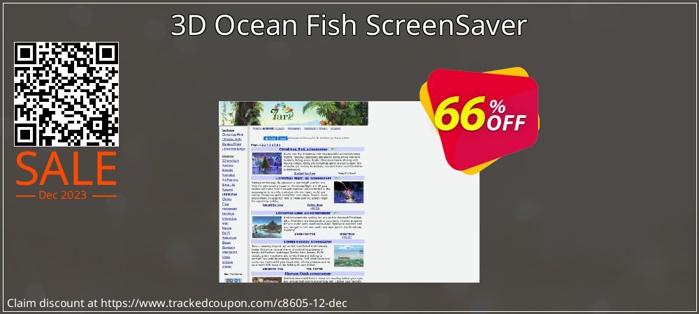 3D Ocean Fish ScreenSaver coupon on April Fools Day offering sales