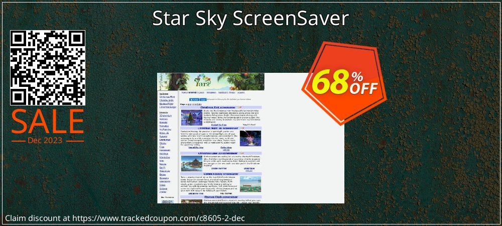 Star Sky ScreenSaver coupon on Navy Day offer