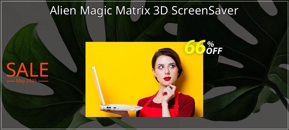 Alien Magic Matrix 3D ScreenSaver coupon on April Fools' Day deals